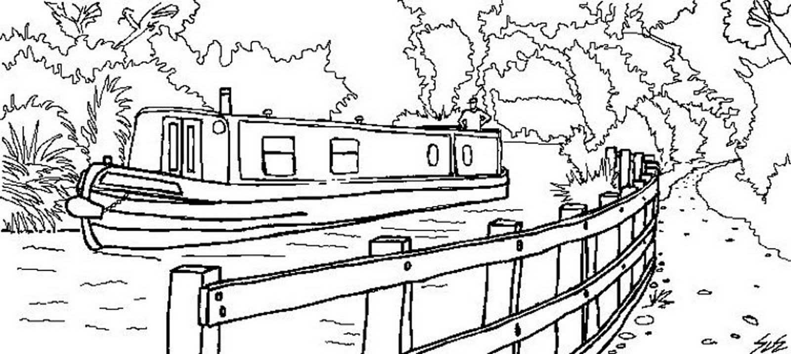 free clipart canal boat - photo #41