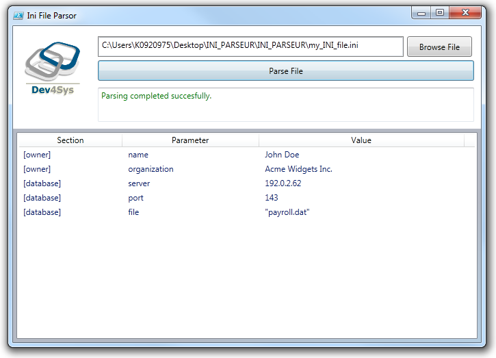 How to work with INI file using powershell DEV4SYS