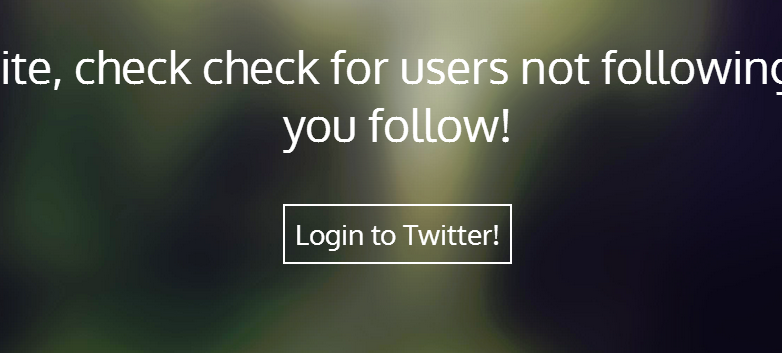 Checking for users who don't followback on Twitter - extramaster