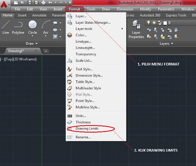 Pengaturan Drawing Limits AutoCAD Tutorial AutoCad
