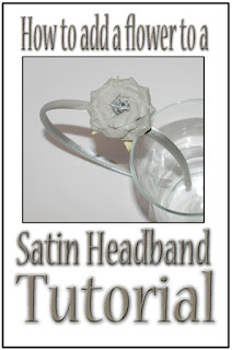 Accessories - NEW FREE Tutorial *How to add a flower to a satin headband*