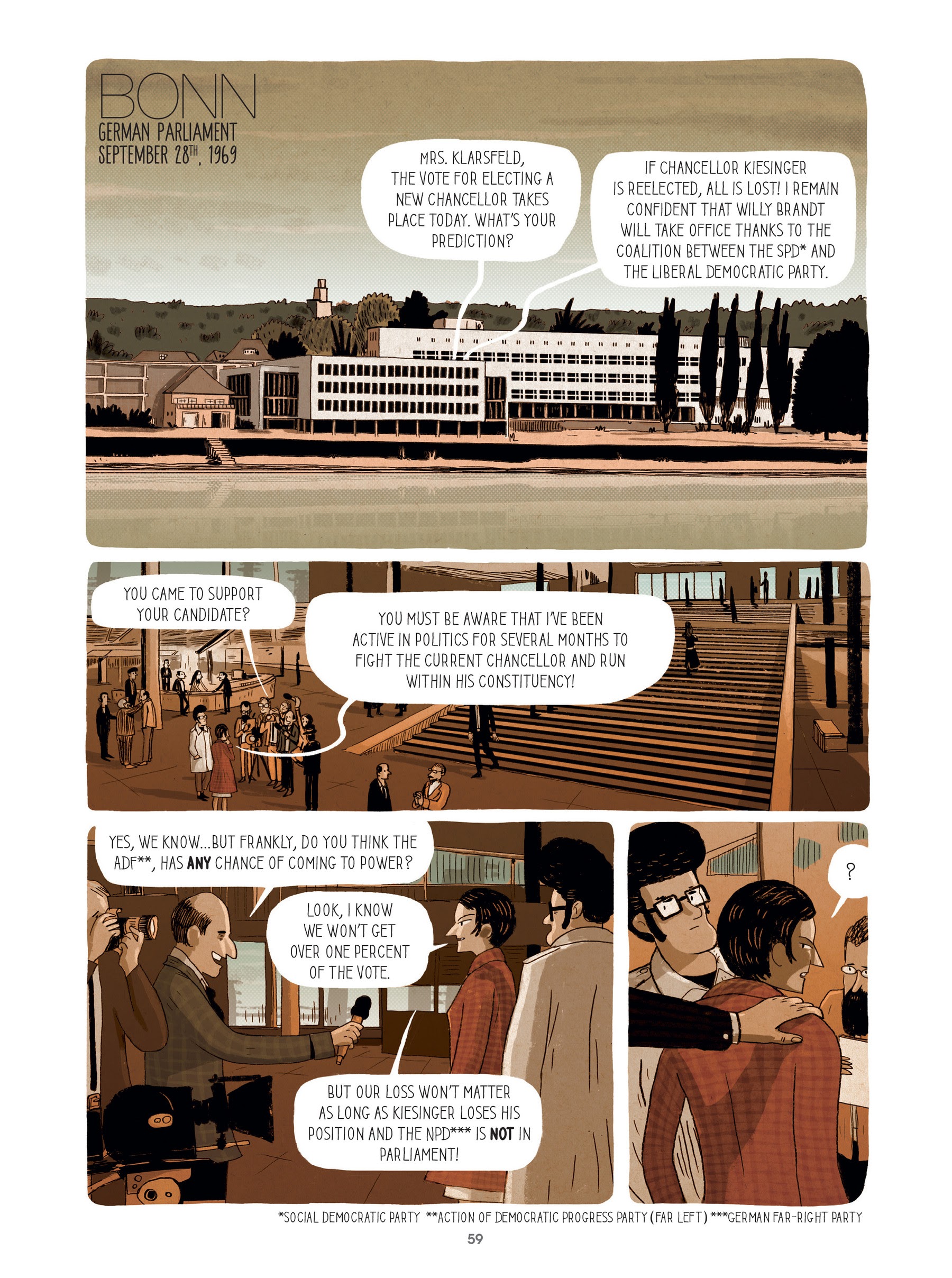 Read online For Justice: The Serge & Beate Klarsfeld Story comic -  Issue # TPB (Part 1) - 59