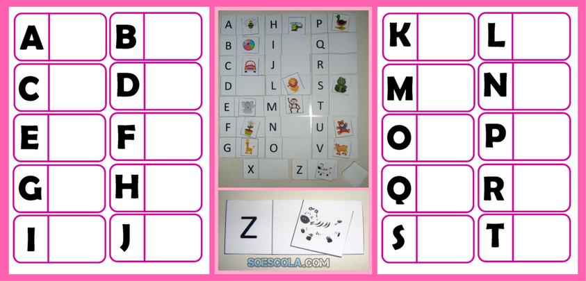 Jogo do Alfabeto  Jogos do alfabeto, Atividades, Atividades letra e