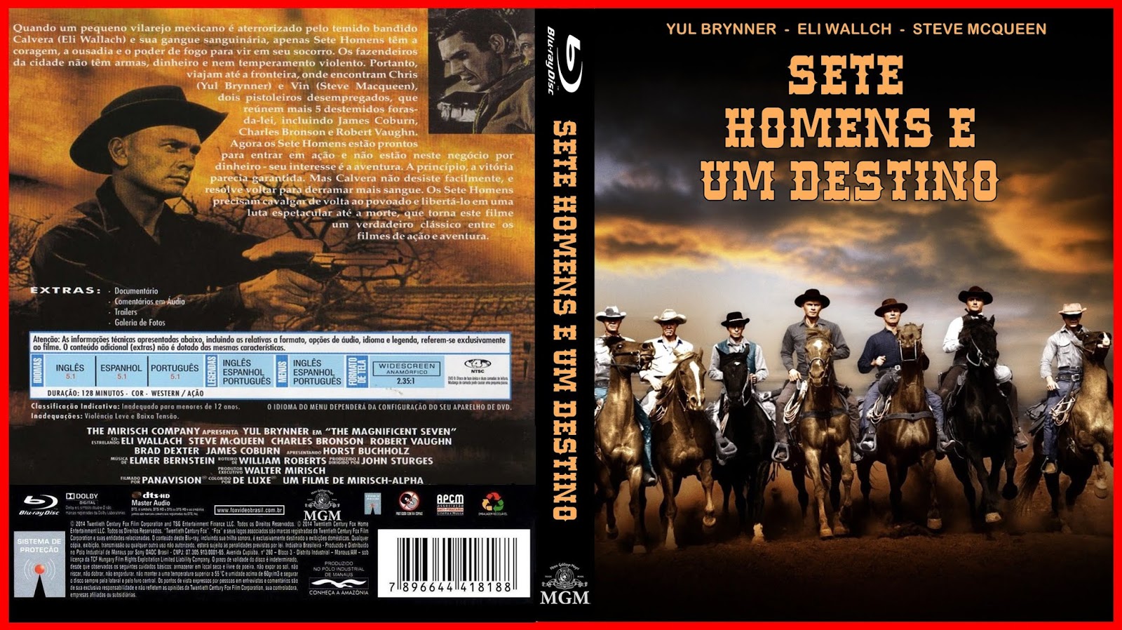 CAPAS DVDR GRATIS Sete Homens E um Destino (1960) Blu Ray CAPAS DVDR GRATIS Sete Homens E um Destino (1960) Blu Ray