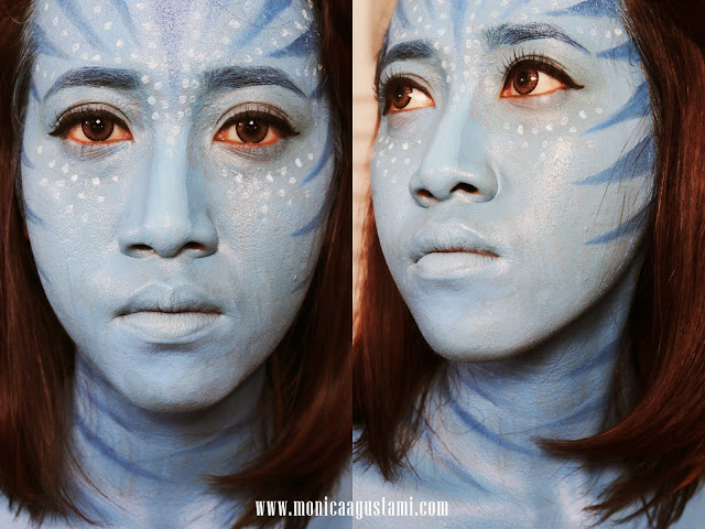 Avatar Makeup Look