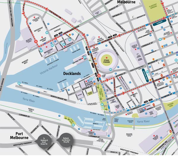 Docklands Map Plain 