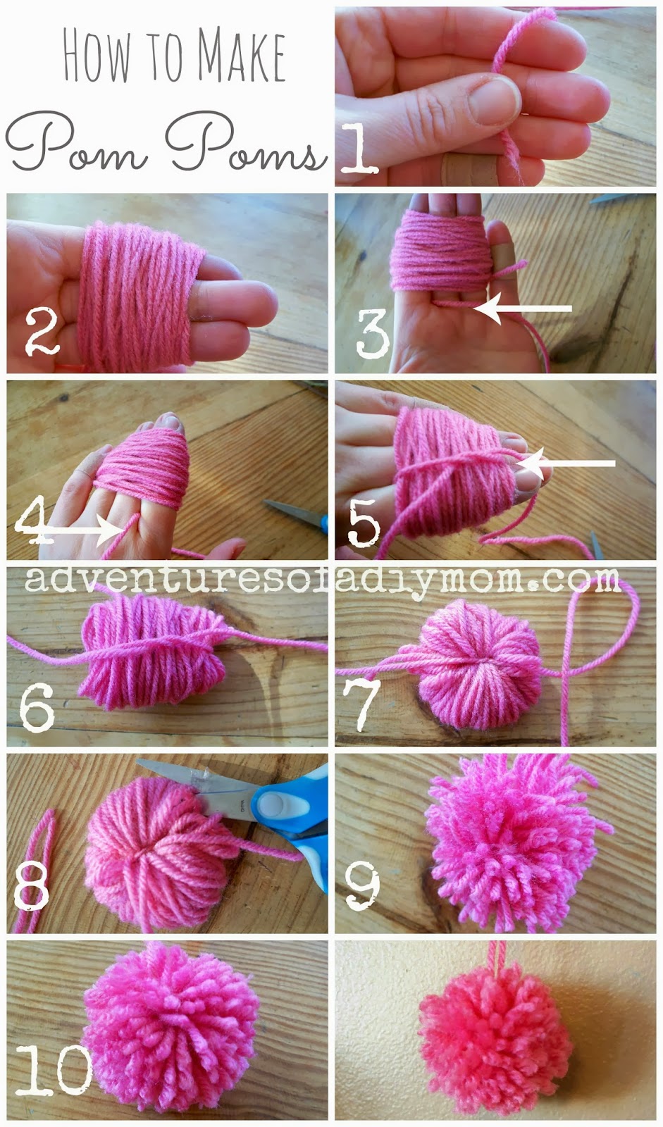 Different Methods of Making Pom Poms