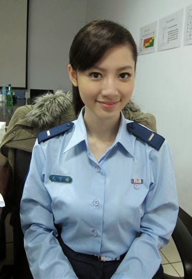 The Uniform Girls [pic] Blue Chinese Policewoman Uniforms