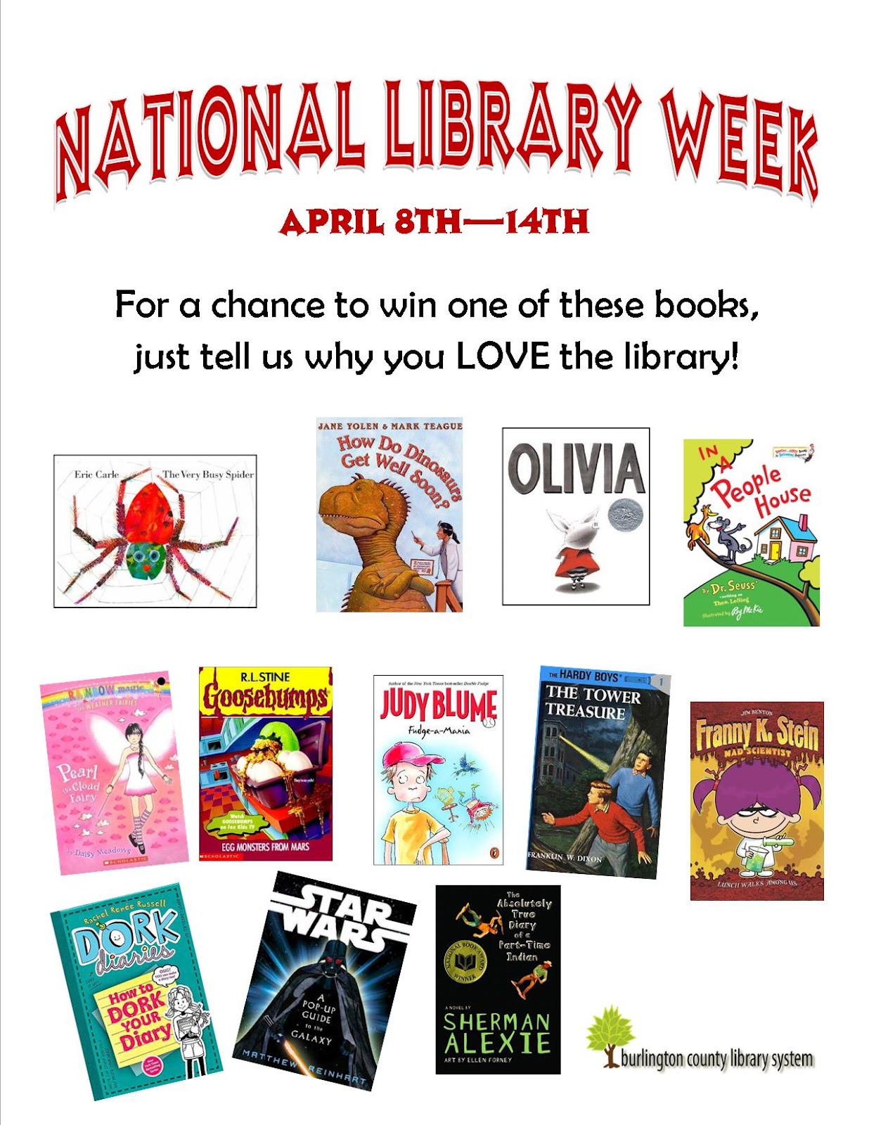 Pinelands Library Blog HAPPY NATIONAL LIBRARY WEEK!