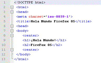 GeneXus, Java, Golang Open Source y otras yerbas: Hola Mundo en Firefox OS