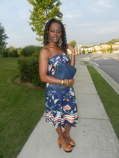 Thrifted Trends: Floral Midi Dress with Pockets | Two Stylish Kays