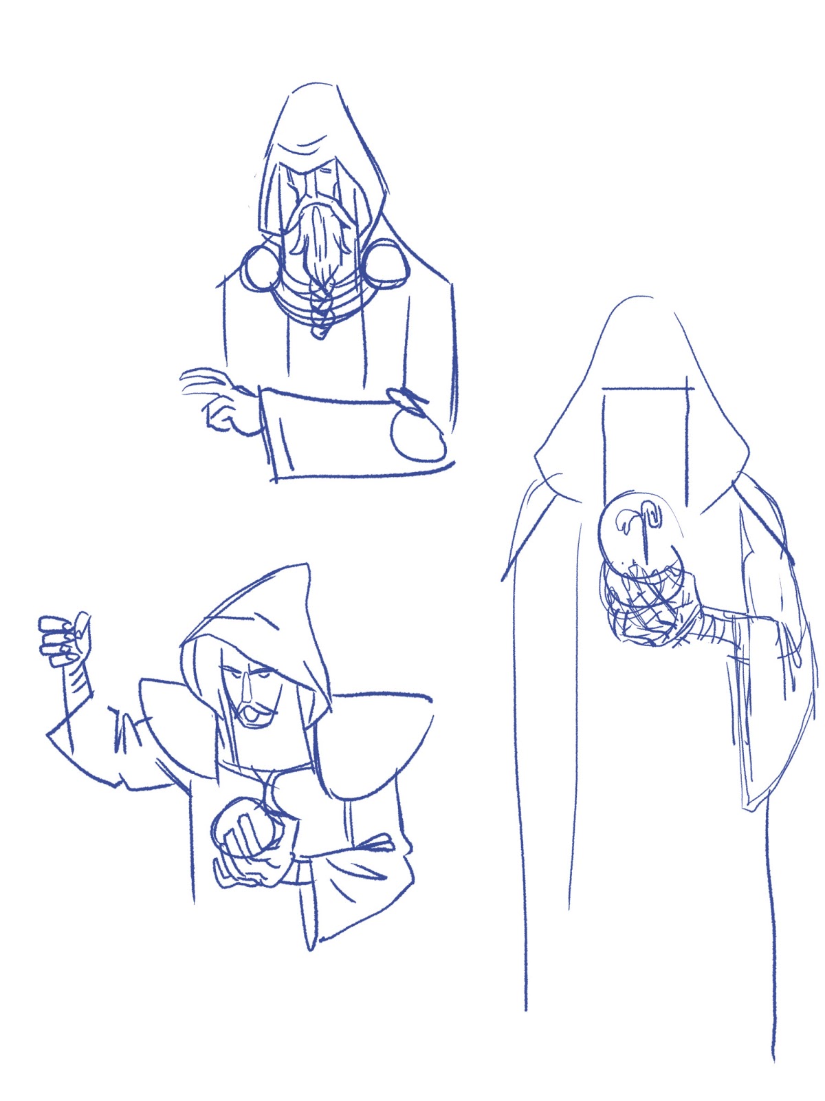 Sketches of M. S. Corley: Druid sketch