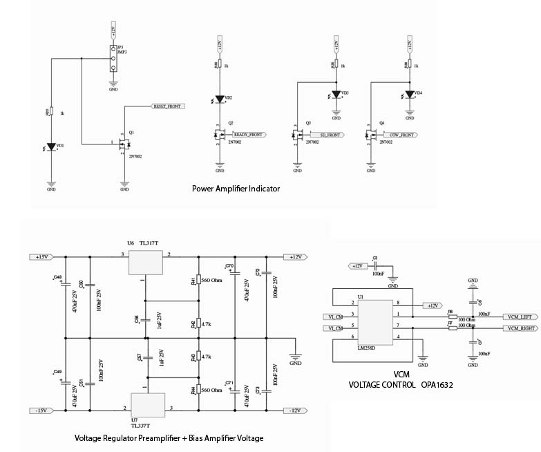 DIY 2x300W HighPerformance TAS5630 ClassD Amplifier Electronic Circuit