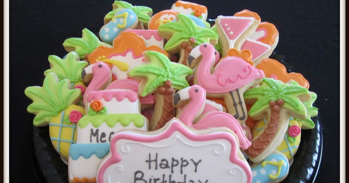 Nanny's Sugar Cookies LLC Flamingos, Palm Trees & Cakes....