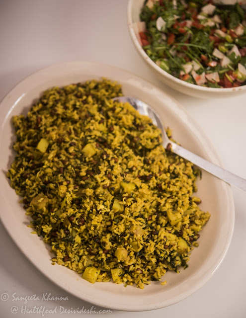 mixed sprouts and fenugreek tahiri