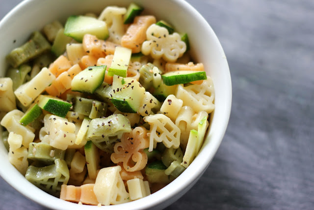 This tasty pasta salad has an Italian cheese flavor and yummy, fresh zucchini throughout!
