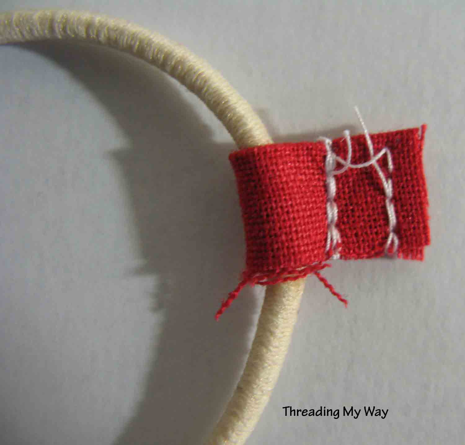 Threading My Way Flower Hair Tie