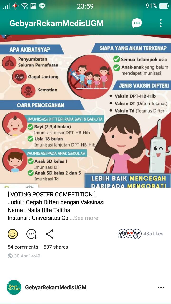 HASIL VOTING SEMENTARA POSTER COMPETITION