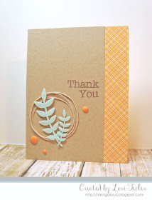 Leafy Thanks card-designed by Lori Tecler/Inking Aloud-stamps and dies from My Favorite Things