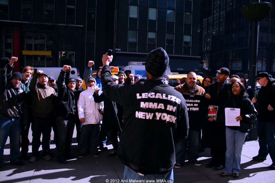 Coalition to Legalize Mixed Martial Arts in New York 2012 Rally/Film