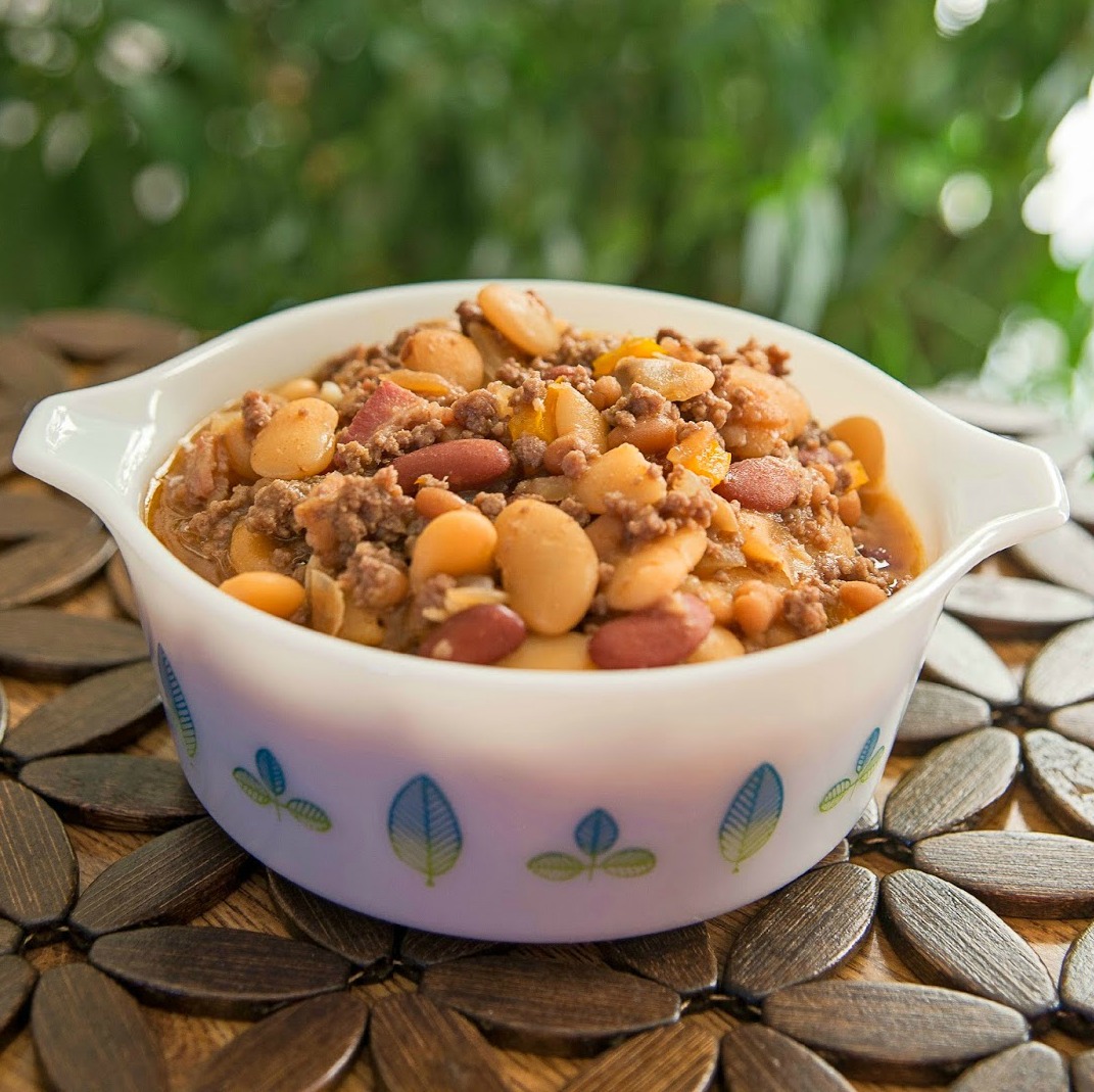 Hot Eats and Cool Reads: Calico Beans Recipe