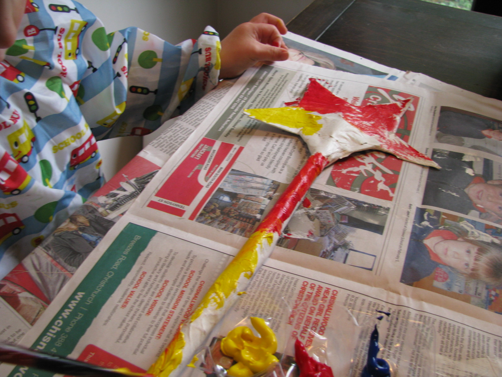  whimsy: paper mache process 