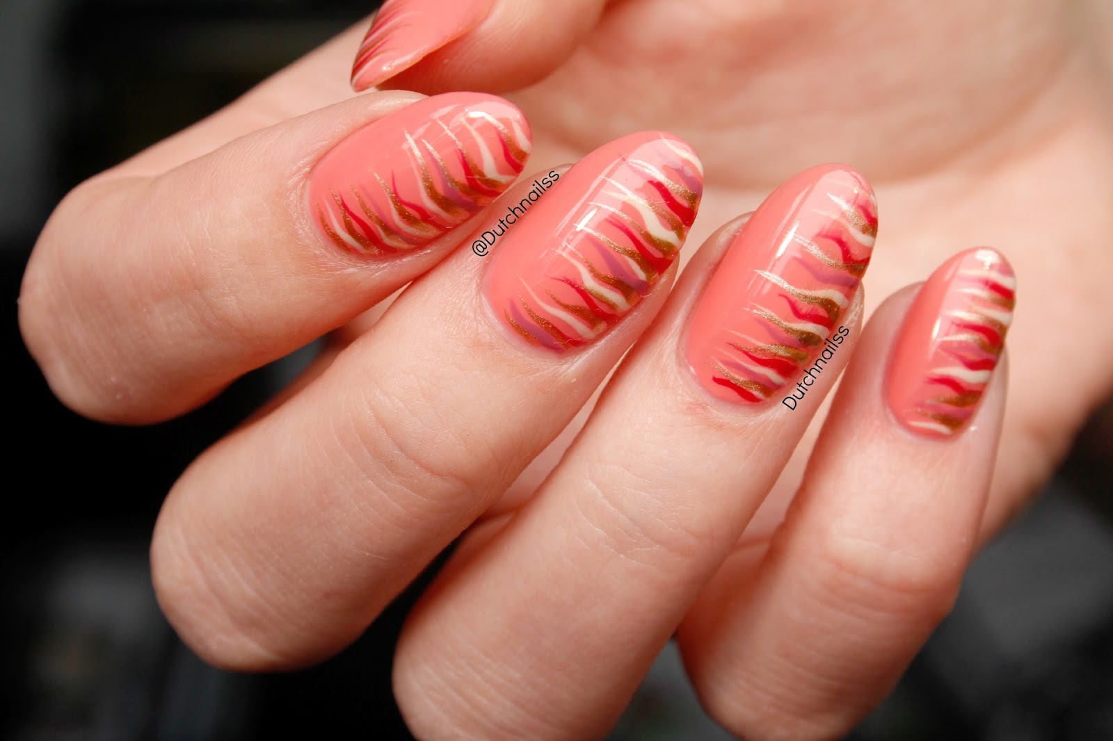 Dutchnailss 68 August Random Nail Art Challenge Line Art