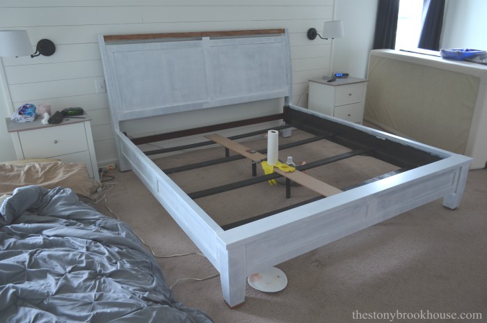 Primed bed frame