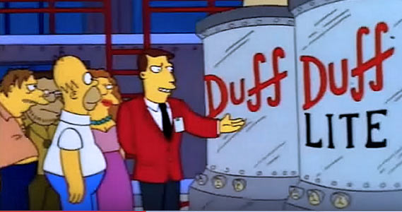 Curiosidades de Los Simpson. Cervecería Duff.