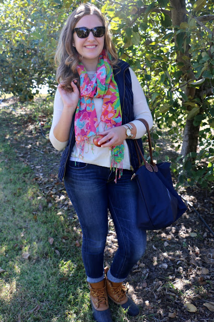 Chic in Carolina: J. Crew & Lilly for Apple Picking