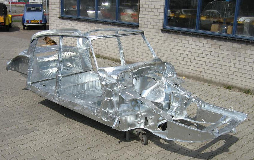 The Car Hobby Galvanized Citroen DS Chassis