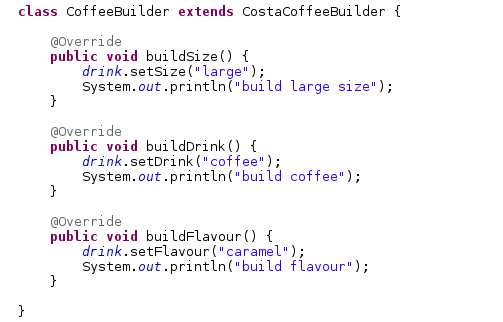 Java-Latte: Builder Design Pattern in Java