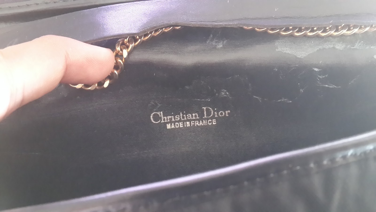 pArT tiMe bUnDLe: Authentic Vintage Christian Dior Gold Chain Shoulder ...