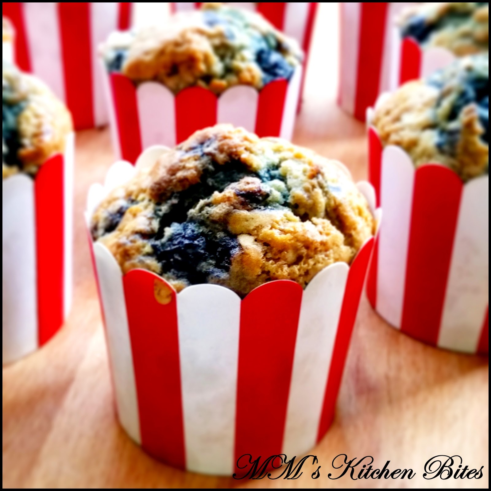 MM's Kitchen Bites Buttermilk Blueberry Muffins...the day after!!