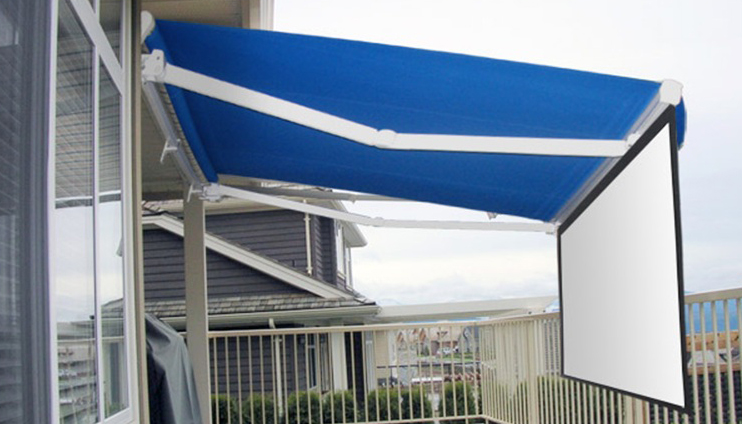 Awning Gulung (Retractable) Jasa Pembuatan Canopy kain