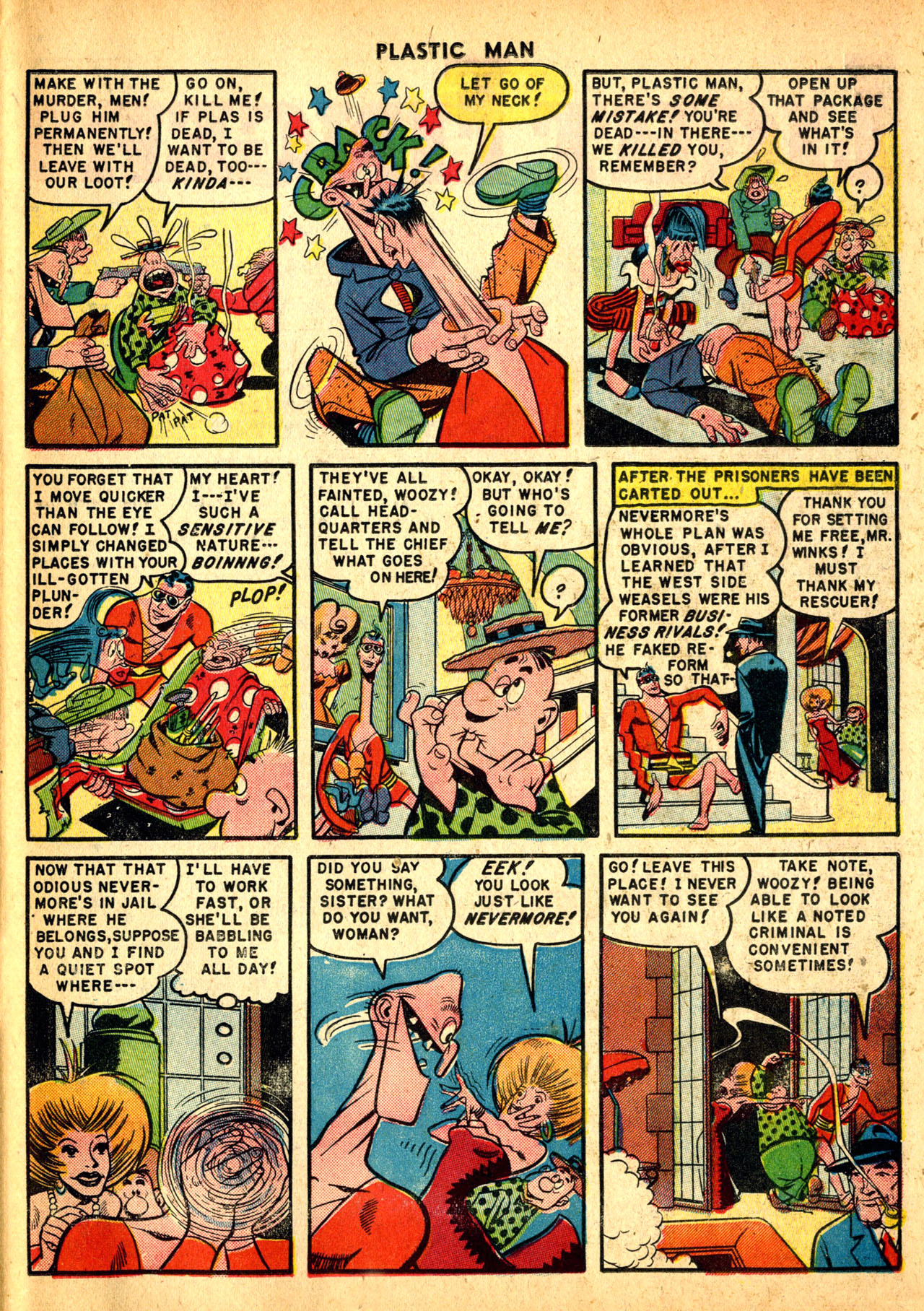 Read online Plastic Man (1943) comic -  Issue #23 - 25