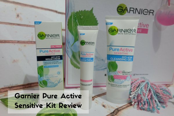 Review Skin Care:  Garnier Pure Active Sensitive Cleansing Gel & Serum 