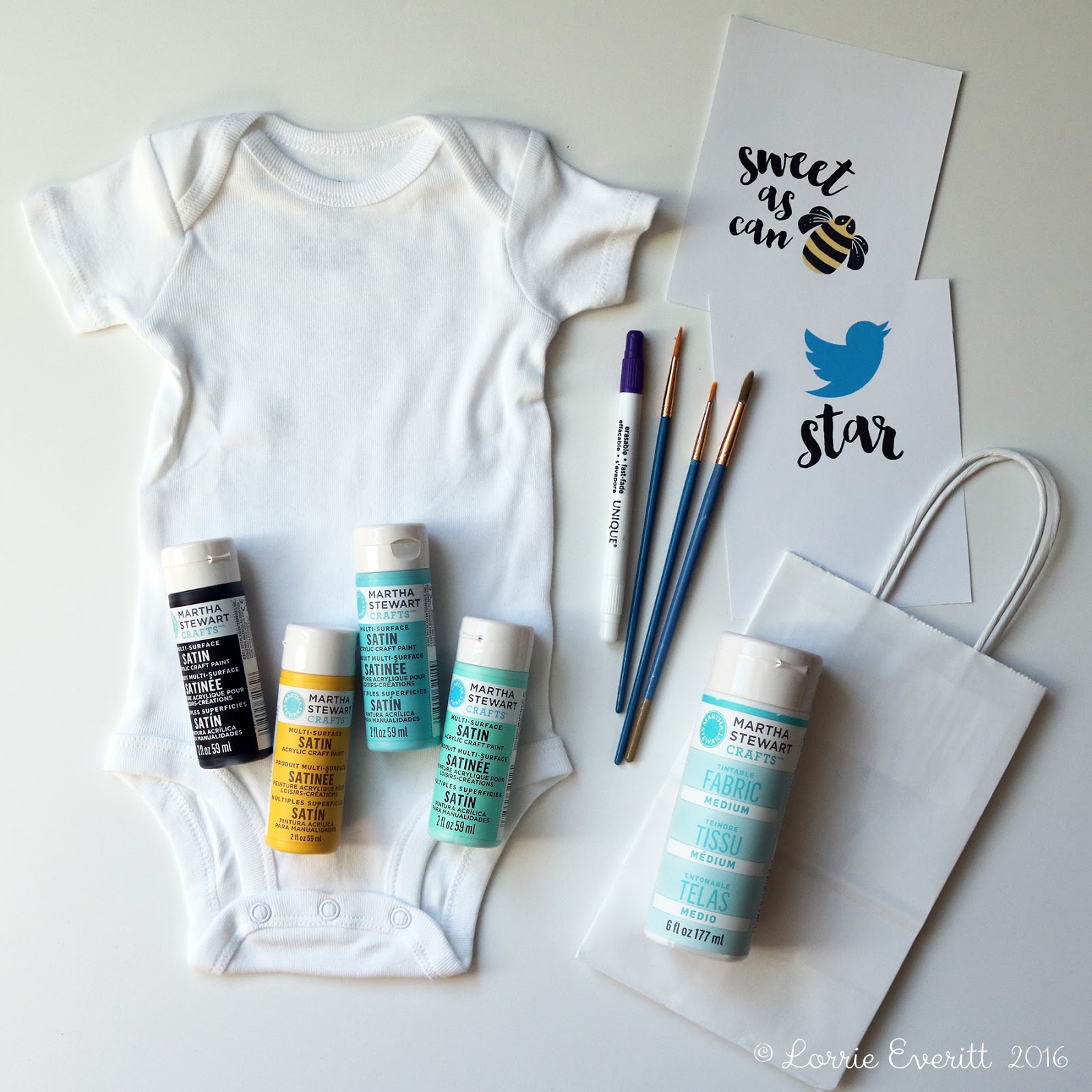 Lorrie Everitt Studio Let S Paint Some Onesies A Baby Shower Party Diy