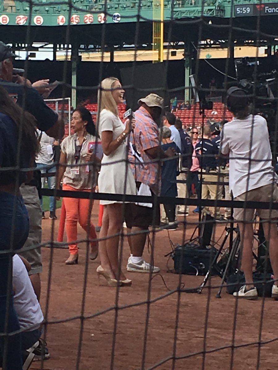 Sox 'reporter' Guerin Austin continues to wear white dresses & not