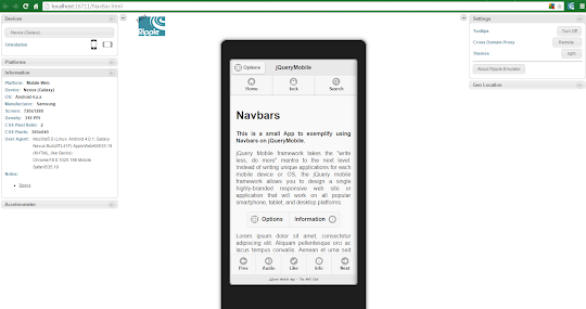 jQueryMobile App using Navbars For Android and BlackBerry   1     