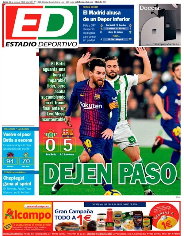 Betis, Estadio Deportivo: "Dejen paso"