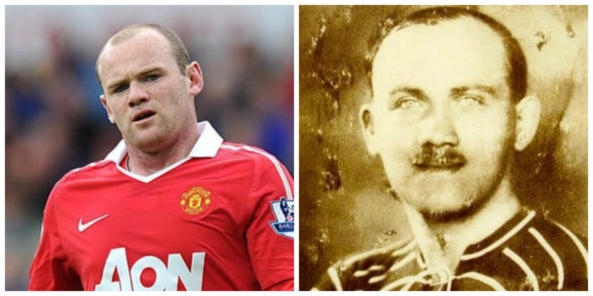 Football Yesterday & Today Wayne Rooney lookalike (Imre Schlosser)