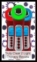 Truly Clear Light Therapy Units with Title Text Three Truly Clear Light Therapy units, featuring the three different light options, with the title text.