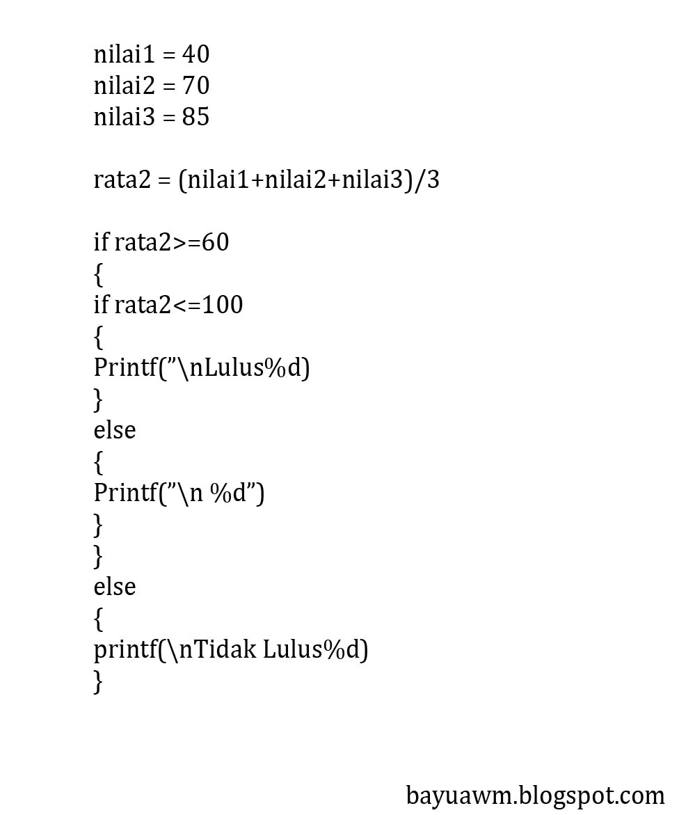 Bayu Pratama's: Tugas Algoritma dan Struktur Data
