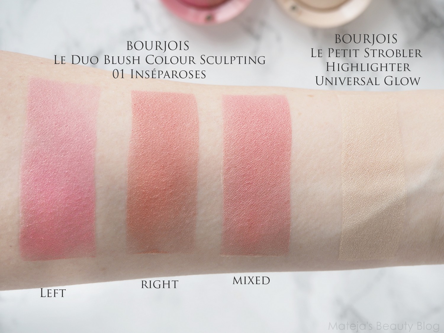 Bourjois Le Duo Blush Colour Sculpting & Le Petit Strobler Highlighter