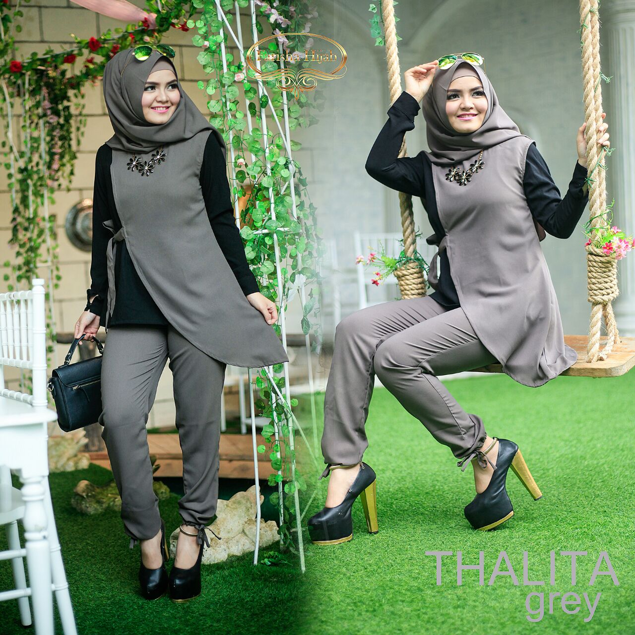 Jual Busana Busana Muslim Thalita Set By Farisha Hijab
