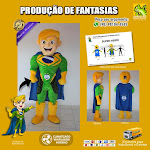MASCOTE - Fantasia de Super Herói Brasil