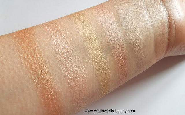 Pixi Vs Flower Beauty highlighters swatches