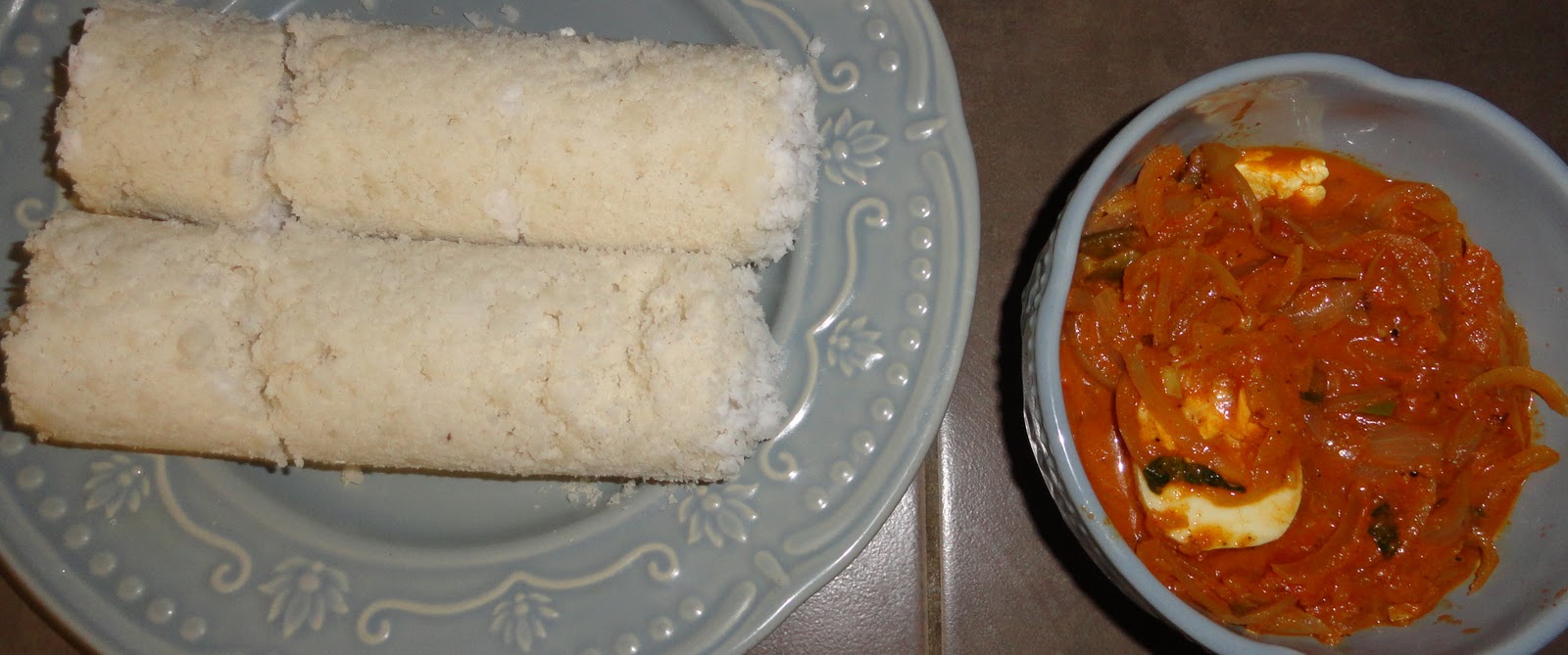 My Hobbies Rice Flour Puttu & Egg Curry