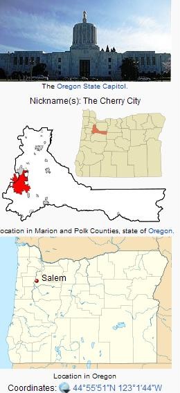 Recreational Geography: US Capitol Cities: Salem, Oregon